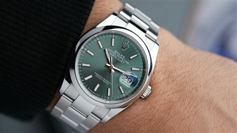 rolex green dial datejust 36